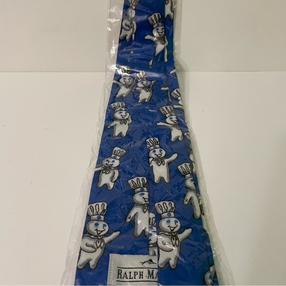 Pillsbury Doughboy Ralph Marlin Blue Classic Men Novelty Neck Tie - Picture 7 of 11